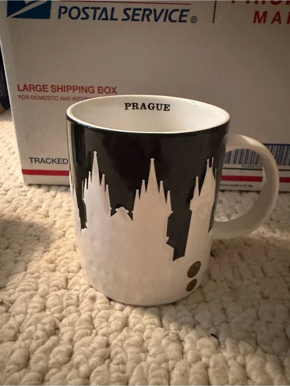 Starbucks 4 Relief Mugs (Paris Berlin Prague Athens)